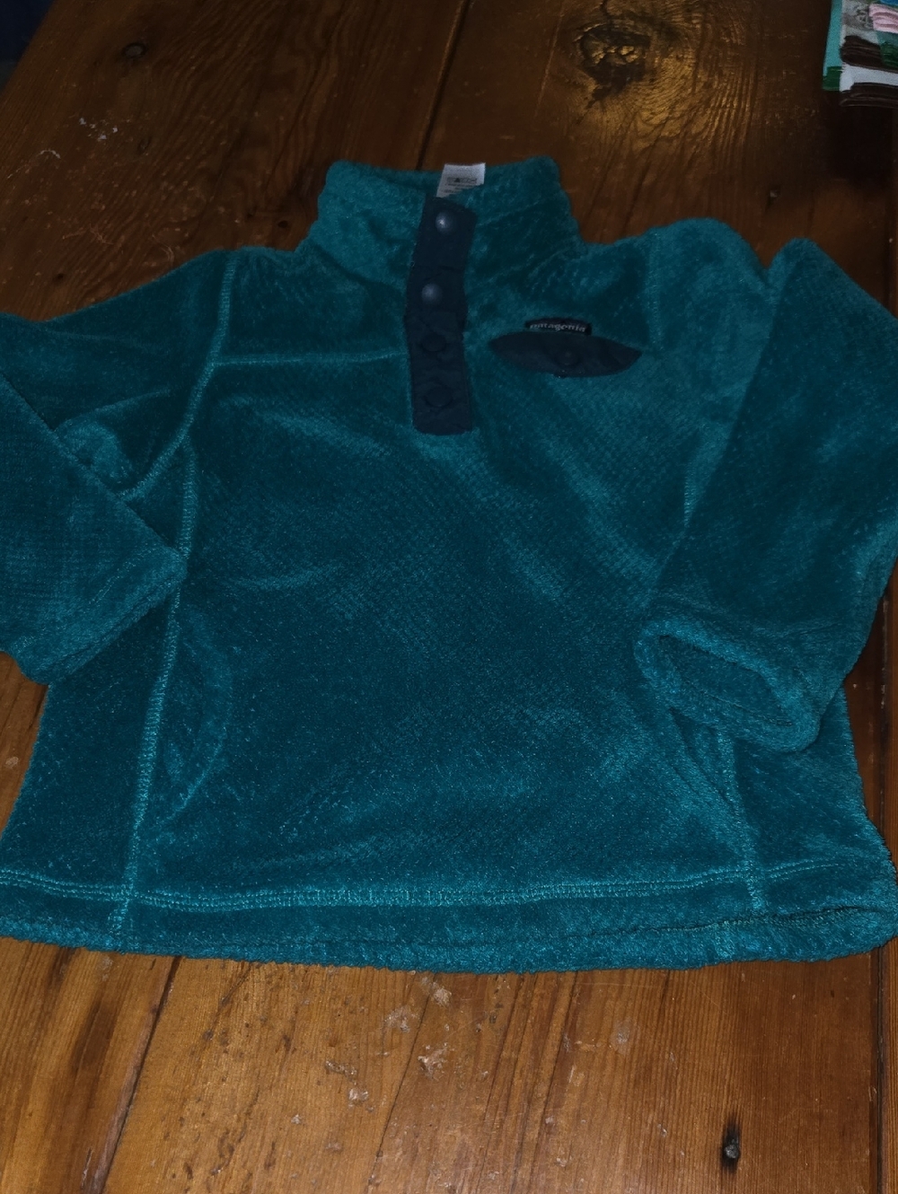 Patagonia Teal Fleece  Jacket - Girls XS
